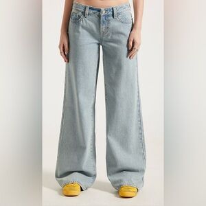 Pacsun Casey Low Rise Baggy Jeans Light Blue Wash
